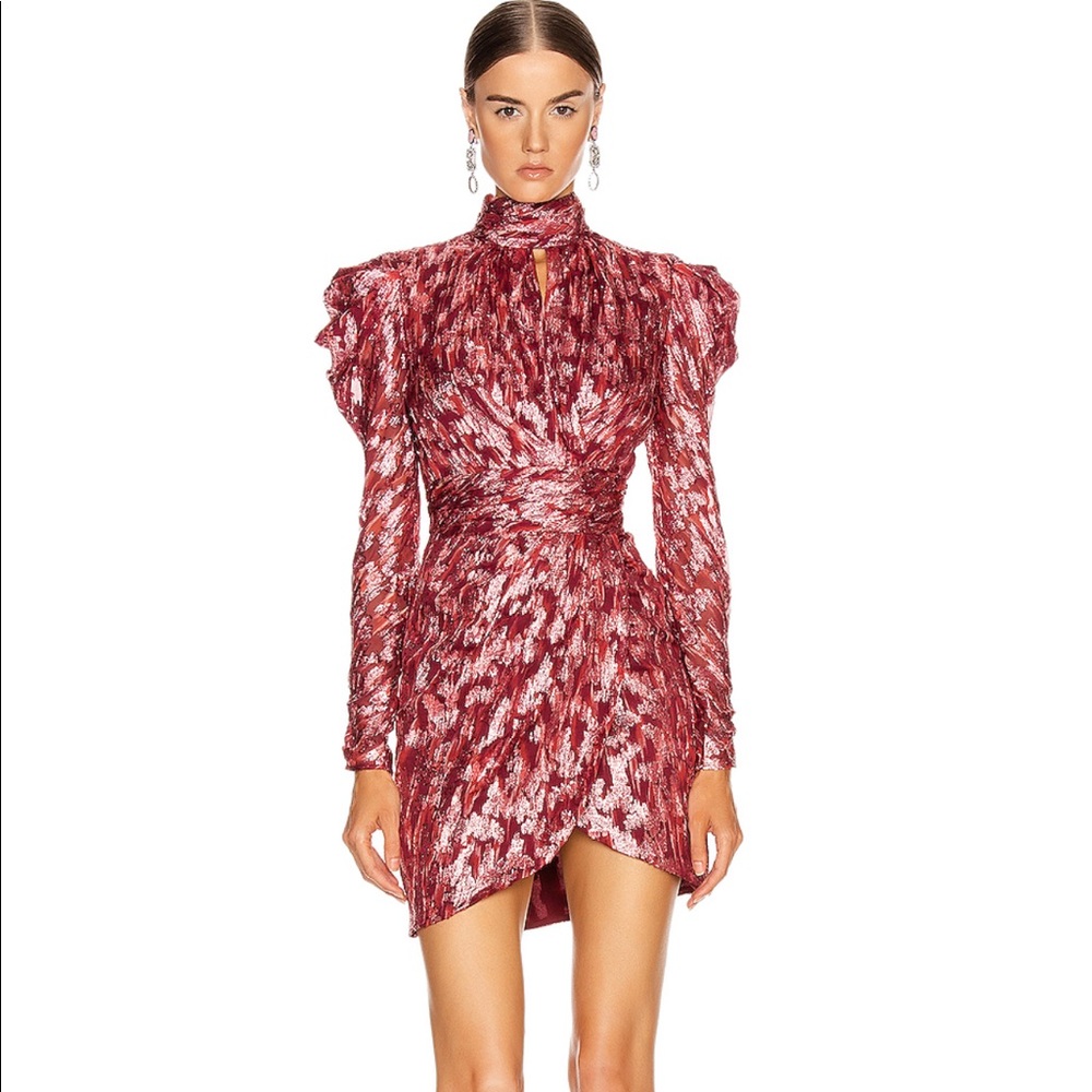 Jonathan Simkhai Metallic Mockneck Dress